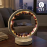 Lámpara de mesa/escritorio redonda de Amatista en color blanco.

Iluminación LED fácil y rápida mediante cable USB.

Esta l