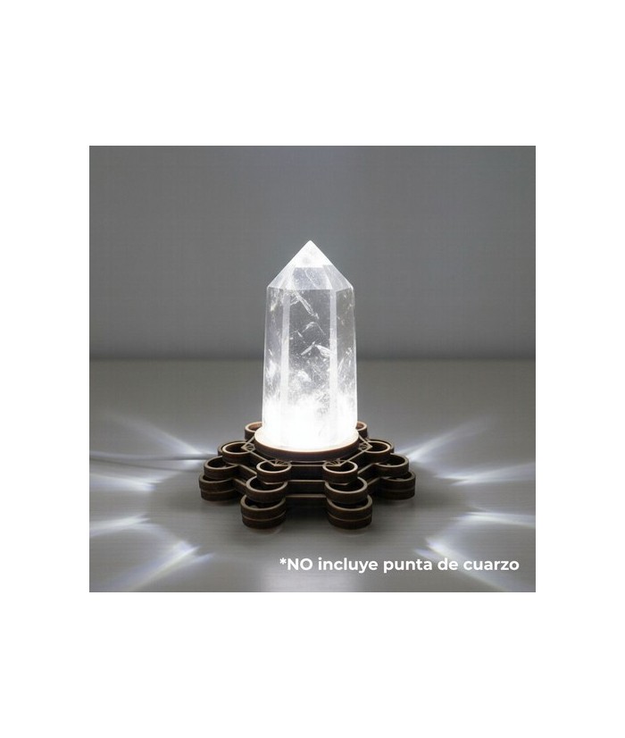 Base de Madera 6 Led Blanca USB con el símbolo del Metatron.

Incluye cable USB

No incluye adaptador de corriente

Ilumi