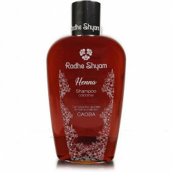 EL Shampoo Colorante Caoba a la Henna Radhe Shyam, esta recomendado para mantener la coloración por la aplicación de la Henna C