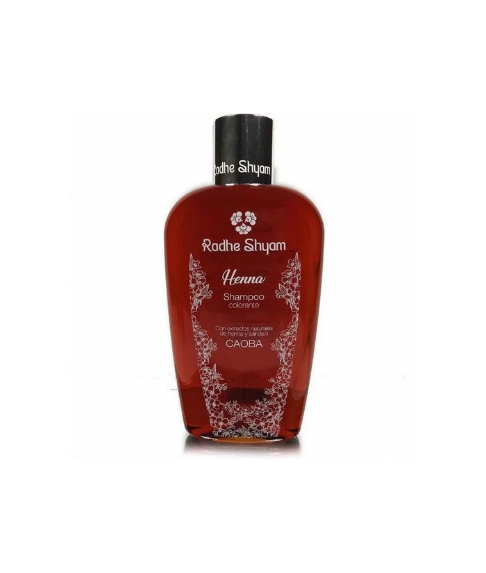 EL Shampoo Colorante Caoba a la Henna Radhe Shyam, esta recomendado para mantener la coloración por la aplicación de la Henna C