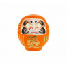 Daruma, Daruma: hago un propósito y te pinto un ojo. Cuando lo haya cumplido, te pintaré el otro.
Siguiendo la tradición, la