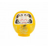 Daruma, Daruma: hago un propósito y te pinto un ojo. Cuando lo haya cumplido, te pintaré el otro.
Siguiendo la tradición, las 