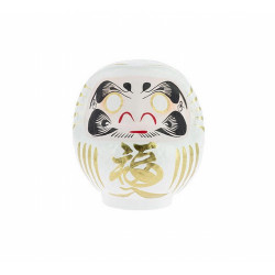 Daruma, Daruma: hago un propósito y te pinto un ojo. Cuando lo haya cumplido, te pintaré el otro.
Siguiendo la tradición, la