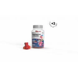 Multivitaminas y minerales gummies
60 gummies de 2,5 g


Complemento alimenticio, en formato de gummies y con sabor a framb