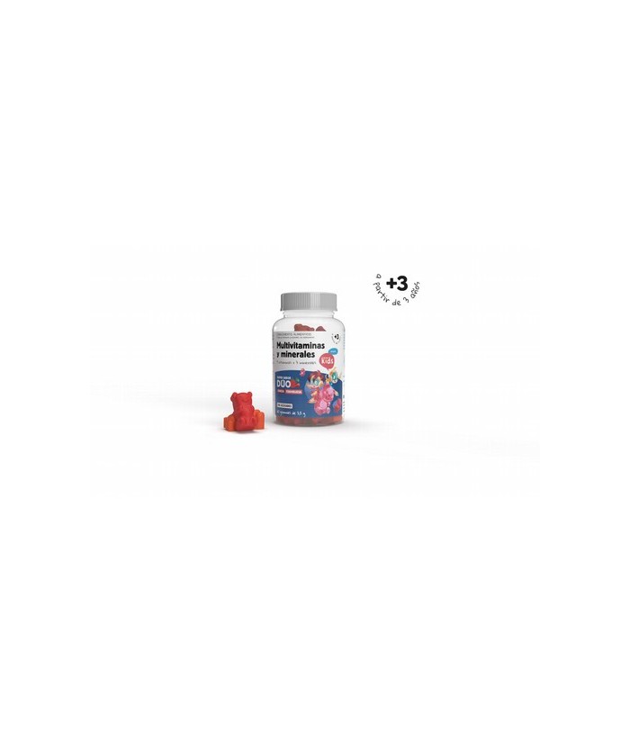 Multivitaminas y minerales gummies
60 gummies de 2,5 g


Complemento alimenticio, en formato de gummies y con sabor a framb