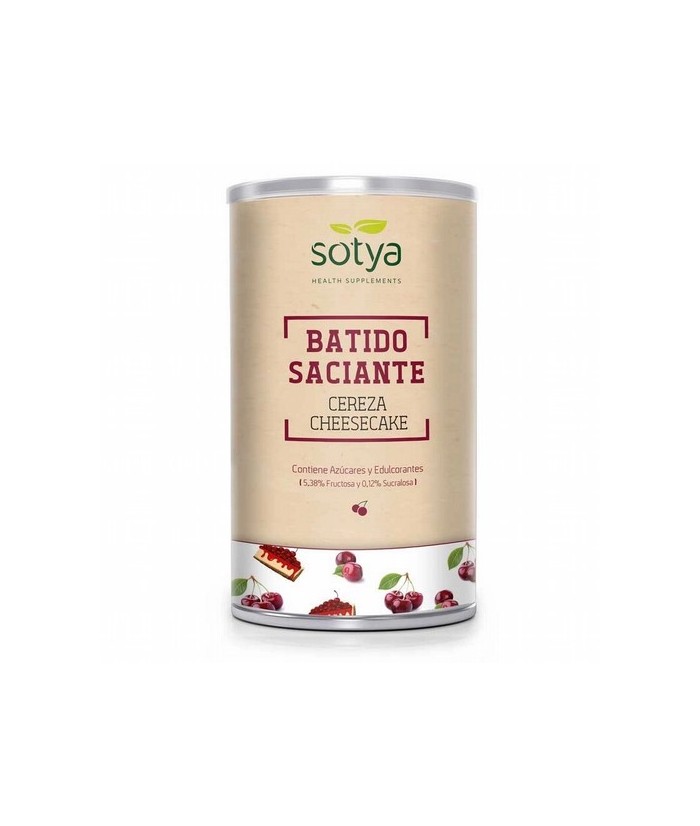 BATIDO SACIANTE DE CEREZA CHEESECAKE 550G SOTYA
Polvos sustitutos de una comida sabor Cereza-Cheese Cake. Contiene azúcares (f