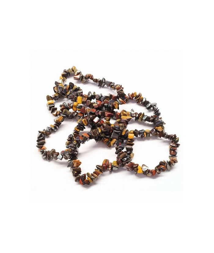 Pulsera Chip Ojo de Tigre Férrico.

Presentada en cartón con nombre del mineral y su propiedad.