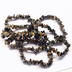 Pulsera Chip Ojo de Tigre Azul.

Presentada en cartón con nombre del mineral y su propiedad.