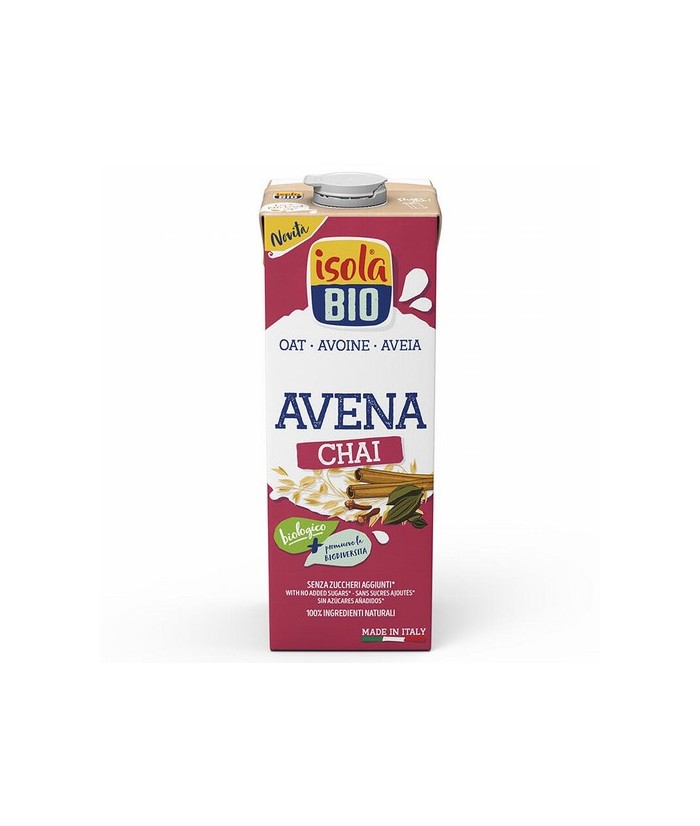 
BEBIDA VEGETAL DE AVENA CHAI BIO, 1L
Ref. 605111

Ingredientes: agua, avena* 10,8%, aceite de girasol*, extracto natural d
