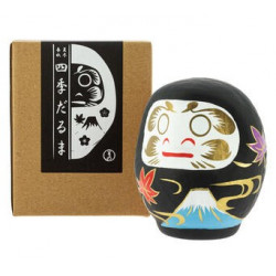 Para los japoneses, tanto daruma como el monte Fuji son símbolos espirituales, budista uno y sintoísta el otro. En esta figurit