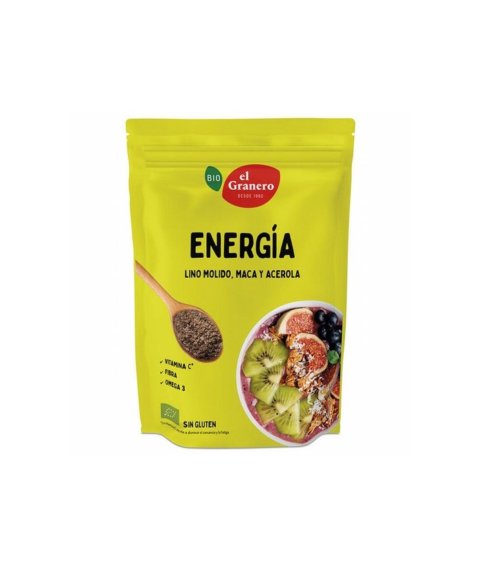 
SEMILLAS FUNCIONALES ENERGIA BIO, 200 g
Ref. 019215

Ingredientes: semillas de lino molido* 84%, maca* 10%, acerola en pol