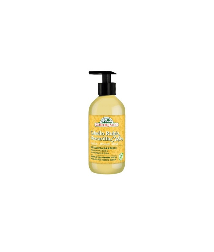 Mascarilla Color Cabello Rubio
HENNA, ALOE VERA, ACEITE DE JOJOBA, CAMOMILA, GIRASOL, KERATINA VEGETAL
Mascarilla capilar que