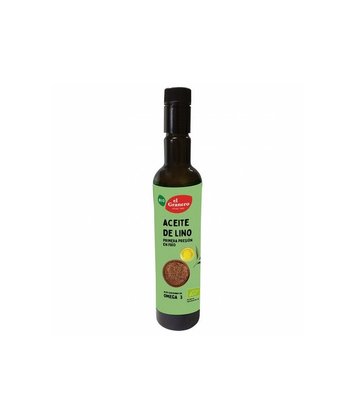 ACEITE DE LINO BIO 1ª PRESION, 500 ml
Ref. 013610

Ingredientes: aceite de lino* (Linum usitatissimum) de primera presión en