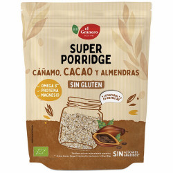 
SUPERPORRIDGE SIN GLUTEN CACAO BIO, 350 g
Ref. 019214

Ingredientes: copos de avena integral sin gluten* 69%, semillas de 