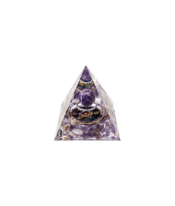 Esfera de amatista
Tamaño aproximado: 6cm


Peso aproximado: 110gr


Tamaño aproximado de la caja: 8,5 x 7 x 7 cm