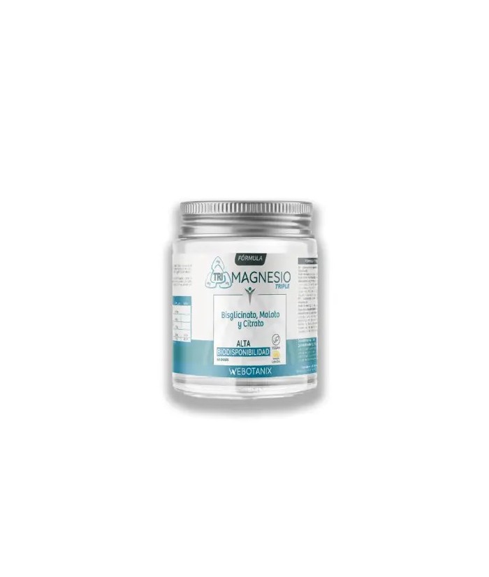 Triple Magnesio Polvo Fórmula es un complemento alimenticio a base de magnesio con alta biodisponibilidad y vitamina B6 con sab