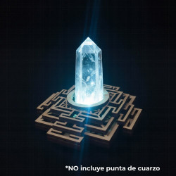 Base de Madera 6 Led Blanca USB con el símbolo de Sri Yantra.

Incluye cable USB

No incluye adaptador de corriente

Ilum