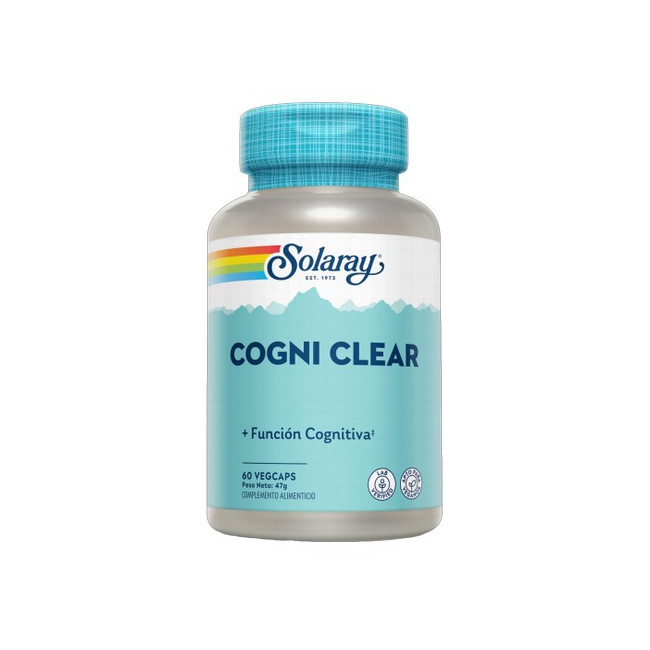 

Cogni clear- 60 Vegcaps. Apto para veganos.
Contenido medio (por VegCap)
Quercitina 

34.9
Gotu kola (Centella asiátic