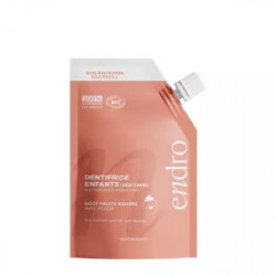 Descripción :
Esta pasta dental en gel con flúor 100 % natural es ideal para limpiar y proteger los
dientes de niños pequeños