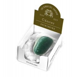 Caja que contiene gema de Aventurina de 3-4 cm aprox.

El signo del zodíaco que representa la Aventurina es Cáncer.

Medida