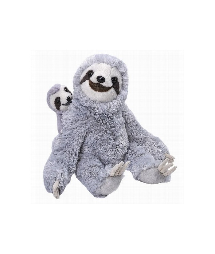 Descubre el adorable mundo de Mamá y Bebé Perezoso de Wild Republic. Este encantador dúo de peluches captura la naturaleza paus