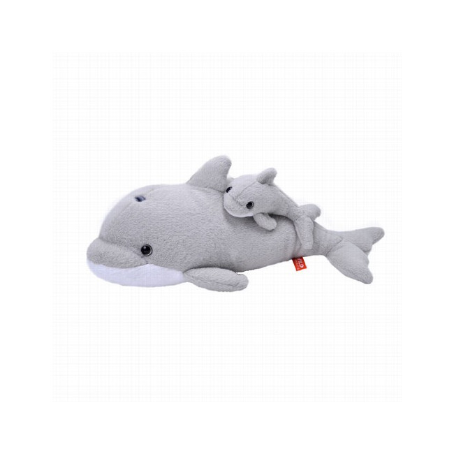 Descubre el encanto con la Mamá DELFIN y su Bebé de Wild Republic. Este adorable peluche captura la belleza de los osos polares