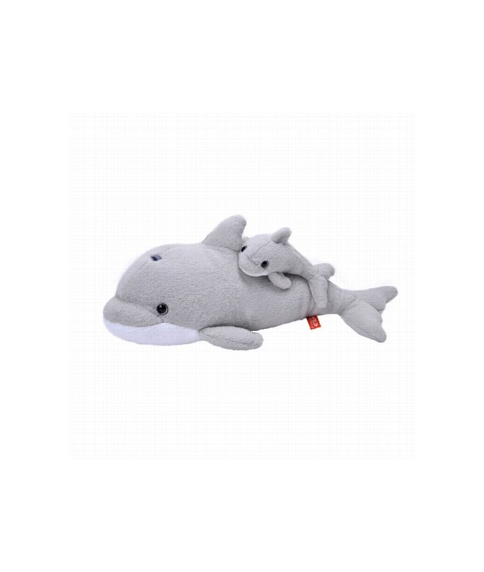 Descubre el encanto con la Mamá DELFIN y su Bebé de Wild Republic. Este adorable peluche captura la belleza de los osos polares