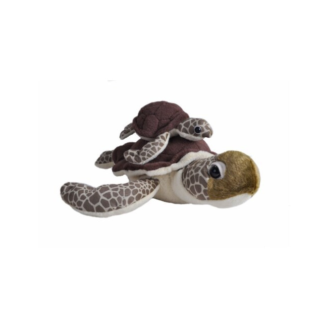 El peluche Wild Republic Mom & Baby Capybara celebra el dulce vínculo entre padres e hijos en una pose adorable, perfecta para 