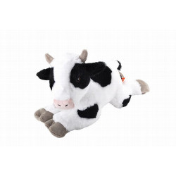 ¡Te presentamos la vaca Ecokins de Wild Republic! Fabricada con materiales 100% reciclados, este peluche ecológico es un compañ