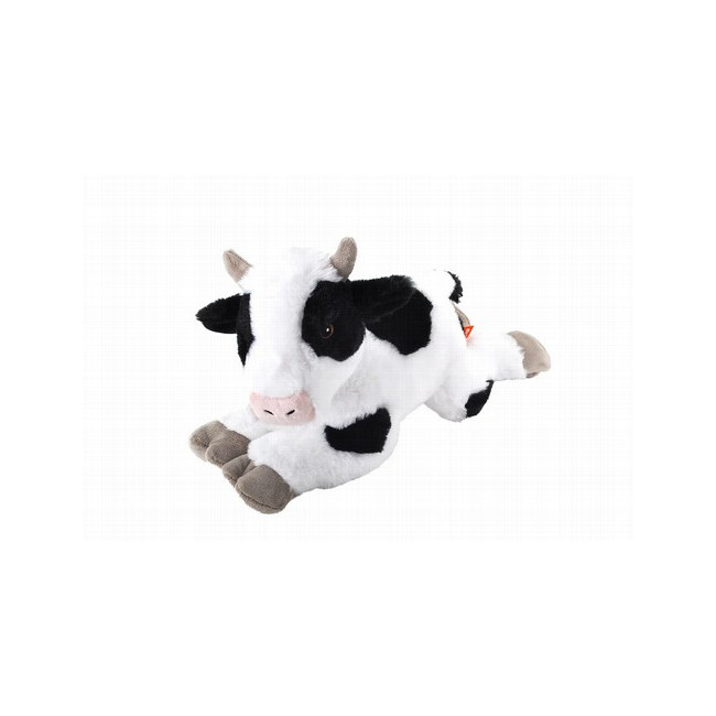 ¡Te presentamos la vaca Ecokins de Wild Republic! Fabricada con materiales 100% reciclados, este peluche ecológico es un compañ