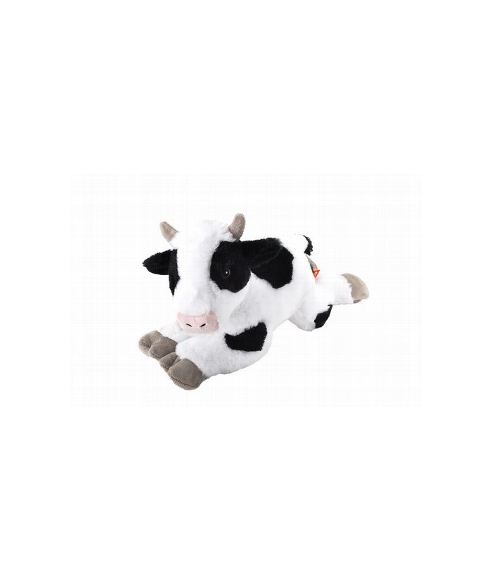 ¡Te presentamos la vaca Ecokins de Wild Republic! Fabricada con materiales 100% reciclados, este peluche ecológico es un compañ