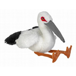 La cigüeña oriental ecológica Cuddlekins Eco de Wild Republic trae el estilo realista y tierno de Cuddlekins en una opción 100%