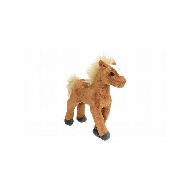 ¡Prepárate para disfrutar del encanto del Mini Potrillo Marrón de Pie de Cuddlekins de Wild Republic! Este adorable peluche es 