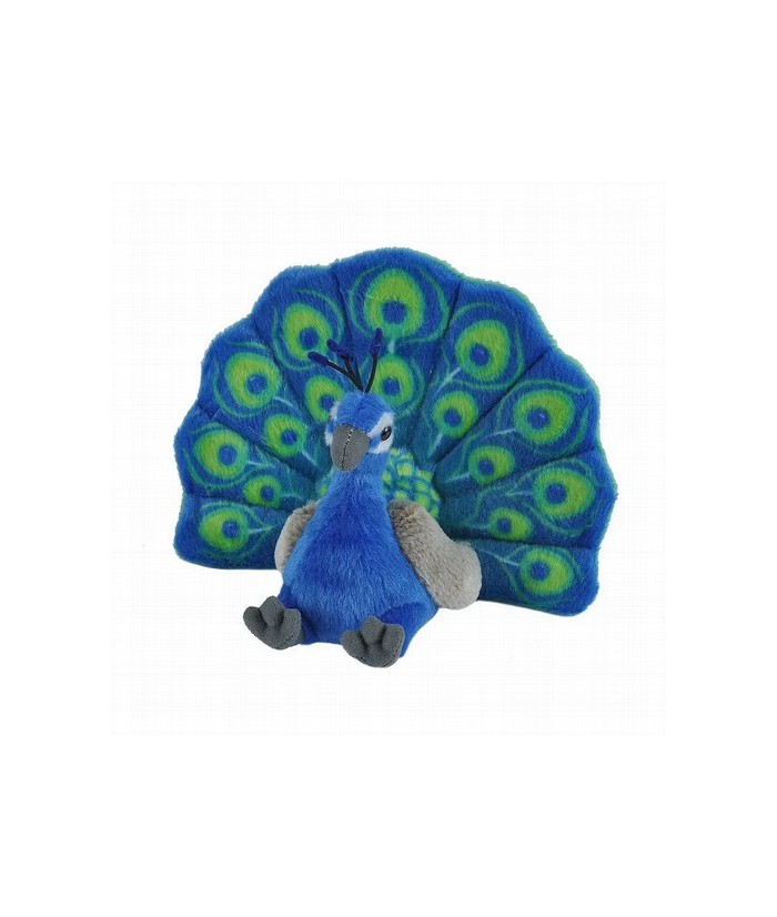 Sumérgete en un mundo de colores deslumbrantes con nuestro Mini Pavo Real Cuddlekins de Wild Republic. Cuidadosamente diseñado 