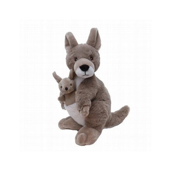 ¡Sumérgete en el juego imaginativo con el Canguro Ecokins de Wild Republic! Hecho con amor y cuidado, este peluche ecológico es
