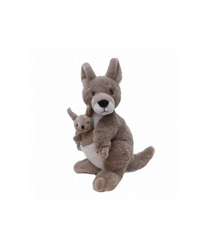 ¡Sumérgete en el juego imaginativo con el Canguro Ecokins de Wild Republic! Hecho con amor y cuidado, este peluche ecológico es