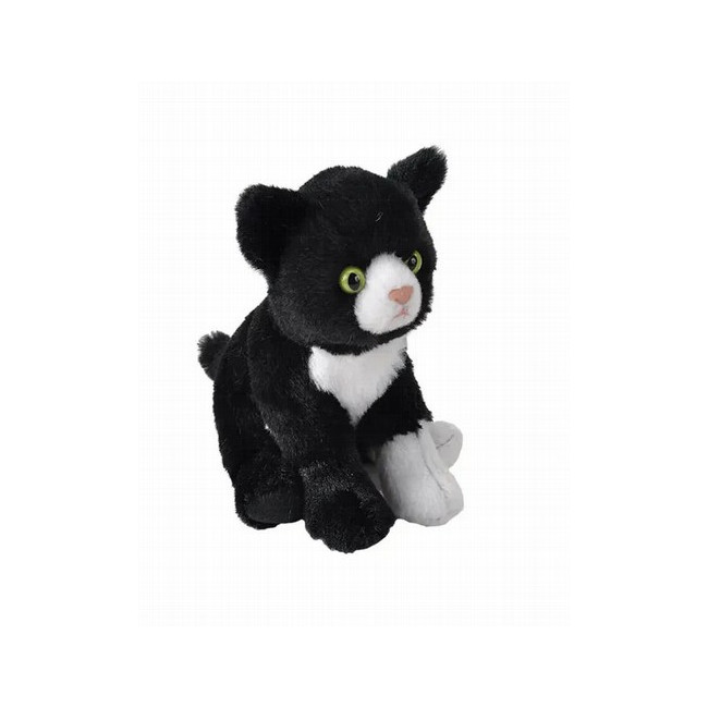 ¡Bienvenido al mundo de los peluches ecológicos con el Gato Esmoquin Eco de Pocketkins de Wild Republic! Este encantador peluch