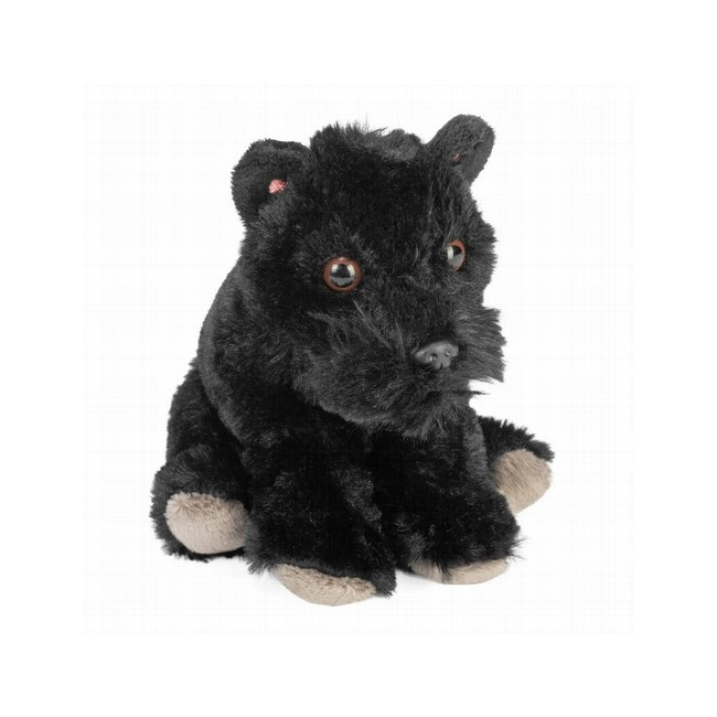 ¡Bienvenido al mundo de los abrazos ecológicos con el Pocketkins Eco Scottish Terrier de Wild Republic! Este adorable peluche, 