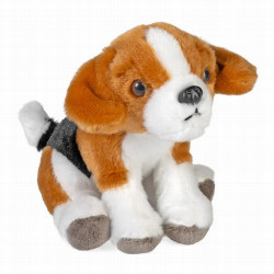 Te presentamos al encantador Pocketkins-Eco Dog Beagle, una maravillosa incorporación a nuestra colección de peluches ecológico