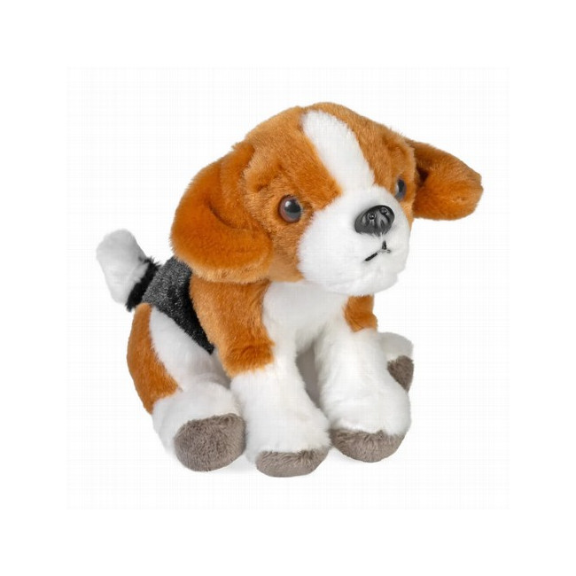 Te presentamos al encantador Pocketkins-Eco Dog Beagle, una maravillosa incorporación a nuestra colección de peluches ecológico