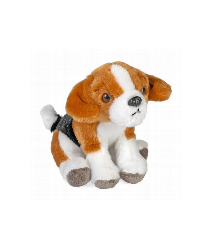 Te presentamos al encantador Pocketkins-Eco Dog Beagle, una maravillosa incorporación a nuestra colección de peluches ecológico