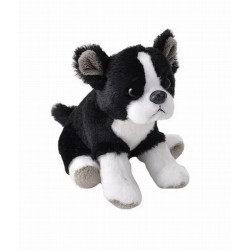 ¡Adéntrate en el mundo de los abrazos ecológicos con el Pocketkins Eco Boston Terrier de Wild Republic! Este encantador peluche