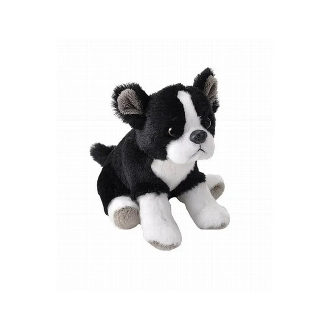 ¡Adéntrate en el mundo de los abrazos ecológicos con el Pocketkins Eco Boston Terrier de Wild Republic! Este encantador peluche