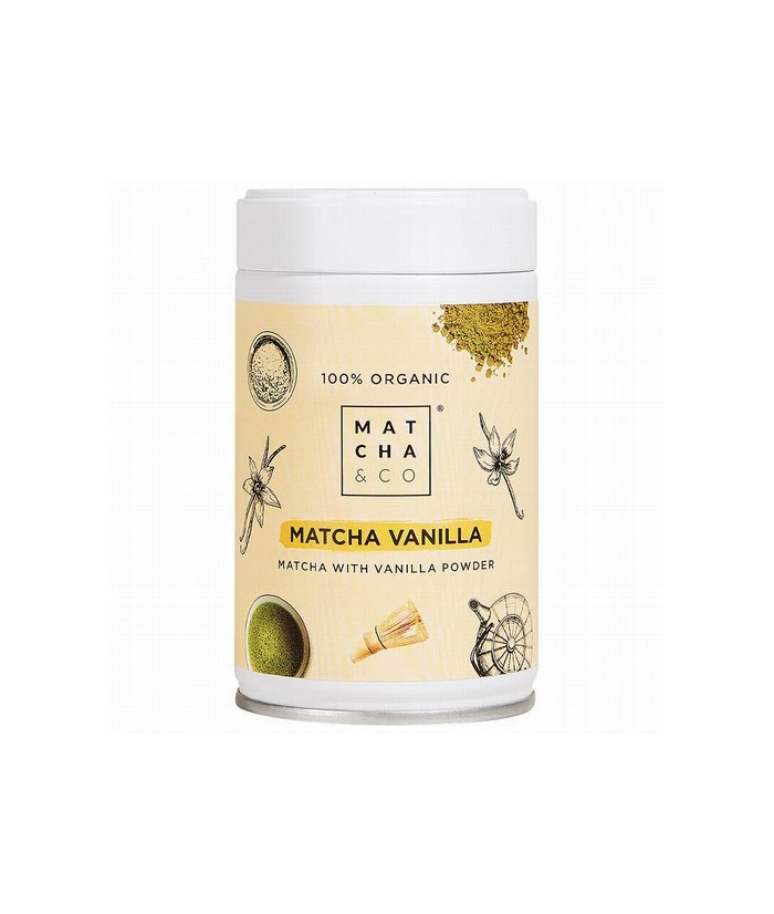 
TE MATCHA VAINILLA BIO, 80 g
Ref. 600504

Ingredientes: té matcha en polvo grado ceremonial* (95,5%) y aroma de vainilla*.