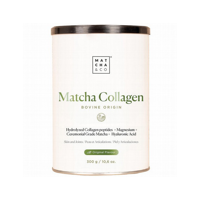 
TE MATCHA COLLAGEN, 300 g
Ref. 600505

Ingredientes: colágeno bovino hidrolizado, citrato de magnesio, té verde matcha en 