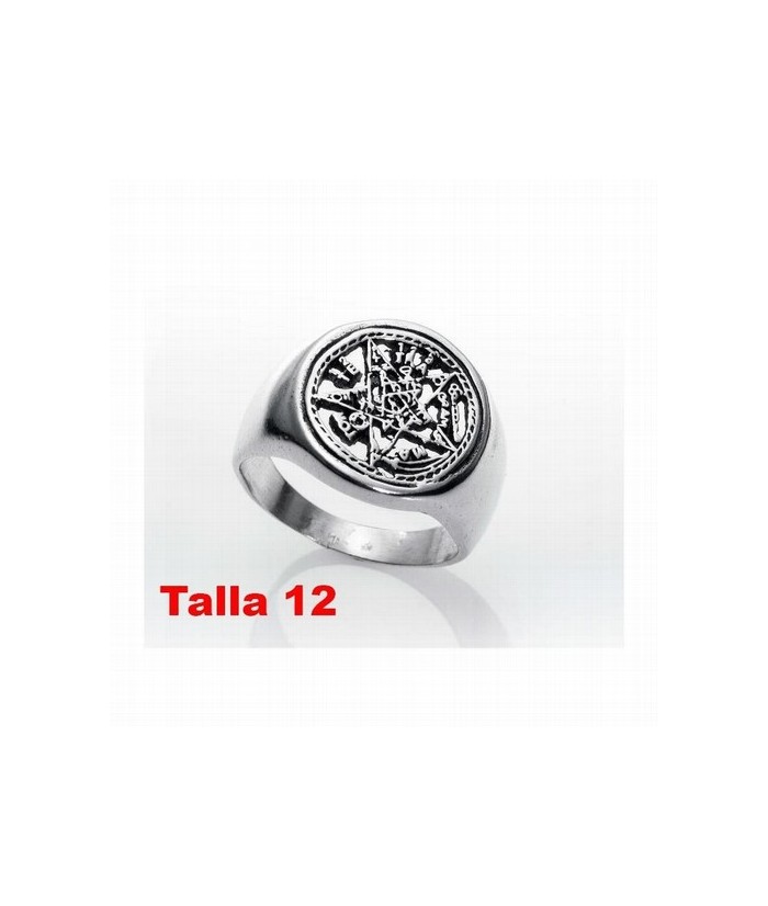 MS.ANILLO PLATA TETRAGRAMATON TALLA 12.