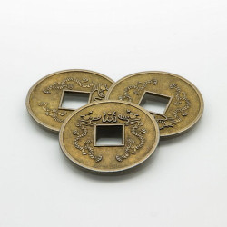 MS.AMULETO MONEDAS CHINAS 3 CM