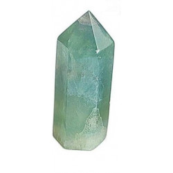 Punta pulida de fluorita de calidad extra.