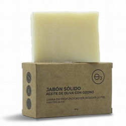 Mantén tu piel limpia de forma natural.

Jabón elaborado con base de Aceite de Oliva Virgen Extra Ecológico Ozonizado.
Apto 