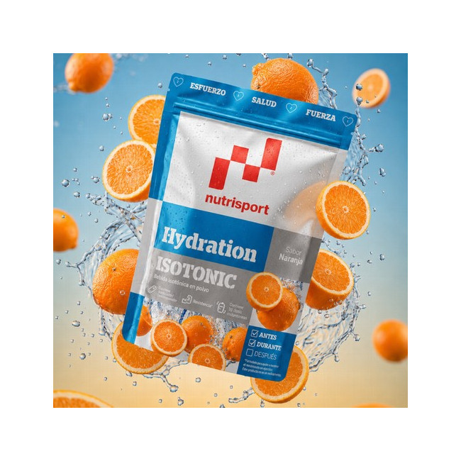 HYDRATION ISOTONIC POWDER NARANJA
Aporta una combinación equilibrada de carbohidratos, minerales y vitaminas diseñada para man